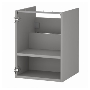 IKEA ENHET Base cabinet for sink with shelf, 18x18x24 in Gray, Ikea Outlet | 5374HANCQ
