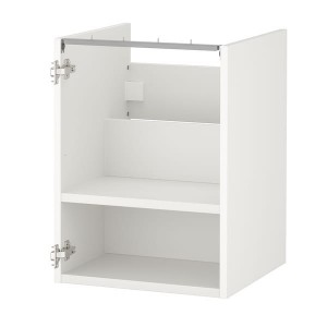 IKEA ENHET Base cabinet for sink with shelf, 18x18x24 in White, Ikea Outlet | 7540RAMYX
