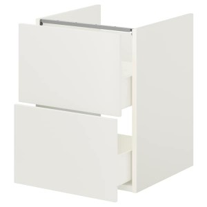 IKEA ENHET Bathroom vanity with 2 drawers, 18x18 3/4x24 in White, Ikea Outlet | 2013ACHZR