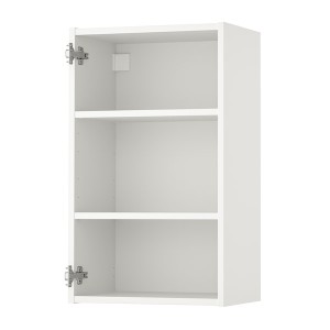 IKEA ENHET Wall cabinet with 2 shelves, white, 18x12x30 in, Ikea Outlet | 7623SDZBG