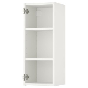 IKEA ENHET Wall cabinet with 2 shelves, white, 12x12x30 in, Ikea Outlet | 7906GZKVE