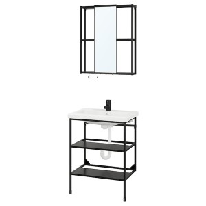 IKEA ENHET bathroom, 24x18x24 in Anthracite, Ikea Outlet | 5061THSXA