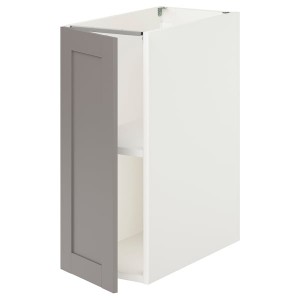 IKEA ENHET bc w shlf/door, 12x24 3/4x30 1/8 in White / Gray Frame, Ikea Outlet | 2185MTIXO