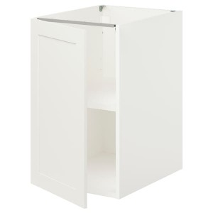 IKEA ENHET bc w shlf/door, 18x24 3/4x30 in White / White Frame, Ikea Outlet | 1845NTALV