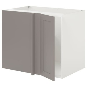 IKEA ENHET corner base cabinet with shelf/door White / Gray Frame, Ikea Outlet | 7936MCFYJ