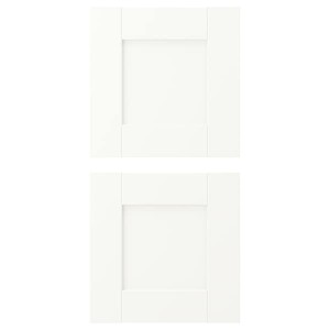 IKEA ENHET drawer front, 12x12 in, 2 pack White Frame, Ikea Outlet | 3412SGKRP