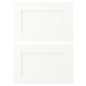 IKEA ENHET drawer front, 18x12 in, 2 pack White Frame, Ikea Outlet | 6598MPIVD