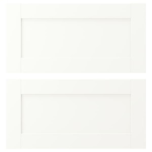 IKEA ENHET drawer front, 24x12 in, 2 pack White Frame, Ikea Outlet | 8953CYPBH