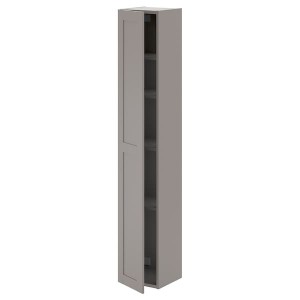 IKEA ENHET high cabinet/1 door, 12x12 3/4x72 in Gray / Gray Frame, Ikea Outlet | 3916CQGKA