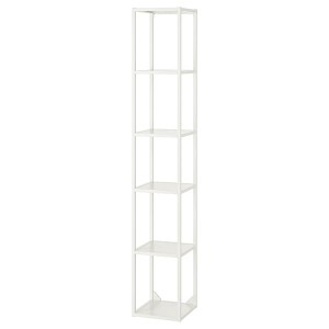 IKEA ENHET high fr w shelves, 12x12x72 in White, Ikea Outlet | 5620ZFJSG