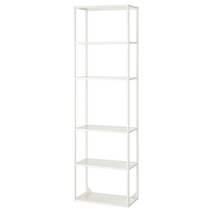 IKEA ENHET high fr w shelves, 24x12x80 in White, Ikea Outlet | 8632TJKZL