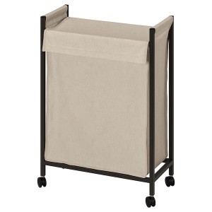 IKEA ENHET laundry bin with casters, 21 gallon Anthracite, Ikea Outlet | 0576QTGAC