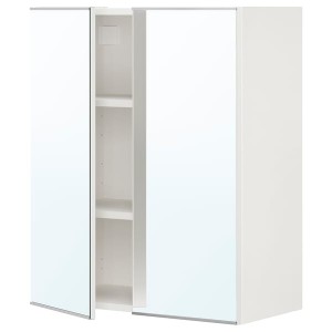 IKEA ENHET mirror cab/2 door, 24x12 3/4x30 in White, Ikea Outlet | 5342WPLQV