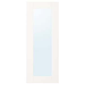 IKEA ENHET mirror door, 12x30 in White Frame, Ikea Outlet | 7250GVFKM