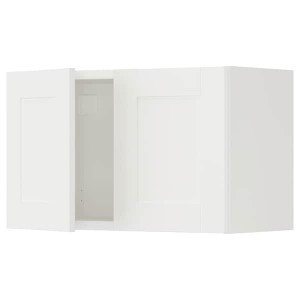 IKEA ENHET wall cabinet with doors, 24x12 3/4x15 in White / White Frame, Ikea Outlet | 7361TSUYA