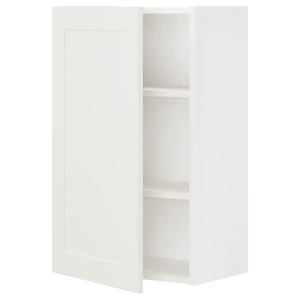 IKEA ENHET wall cb w 2 shlvs/door, 18x12 3/4x30 in White / White Frame, Ikea Outlet | 9347UBSEG