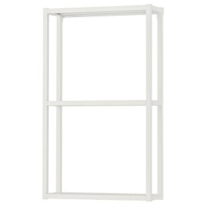 IKEA ENHET wall fr w shelves, 18x6x30 in White, Ikea Outlet | 7198BSOEI