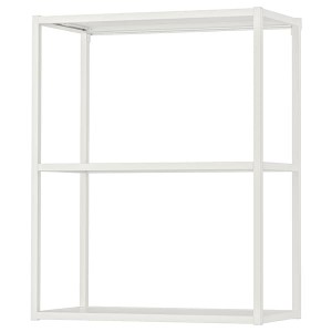 IKEA ENHET wall fr w shelves, 24x12x30 in White, Ikea Outlet | 1576YNQMR