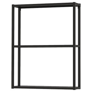 IKEA ENHET wall fr w shelves, 24x6x30 in Anthracite, Ikea Outlet | 7321DAWPO