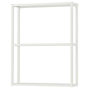 IKEA ENHET wall fr w shelves, 24x6x30 in White, Ikea Outlet | 5801EIJPL