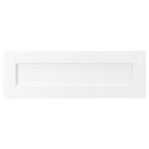 IKEA ENKÖPING drawer front, 30x10 in White Wood Effect, Ikea Outlet | 9651BMKFH
