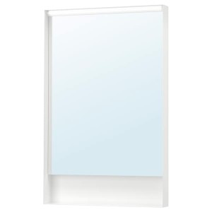 IKEA FAXÄLVEN mirror with built-in lighting, 24x37 in, Ikea Outlet | 2183UFPQL
