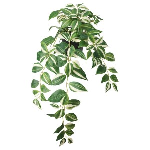 IKEA FEJKA artificial potted plant, indoor/outdoor, 4 ¾ in Tradescantia Zebrina, Ikea Outlet | 6739HGARB