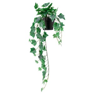 IKEA FEJKA artificial potted plant, indoor/outdoor, 4 ¾ in Hanging Ivy, Ikea Outlet | 0547OKWAQ