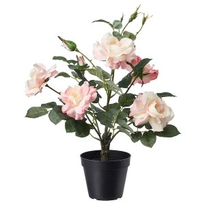 IKEA FEJKA artificial potted plant, indoor/outdoor, 4 ¾ in Rose Pink, Ikea Outlet | 1982ILAMG