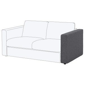 IKEA FINNALA Cover for armrest Gunnared Medium Gray, Ikea Outlet | 9362LQZEM