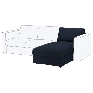IKEA FINNALA Cover for chaise section Orrsta Black / Blue, Ikea Outlet | 3418VTOFJ