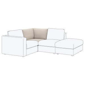 IKEA FINNALA Cover for corner section Gunnared Beige, Ikea Outlet | 6187ZUAOT