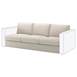 IKEA FINNALA Cover for sofa section Gunnared Beige, Ikea Outlet | 5427EDAGX