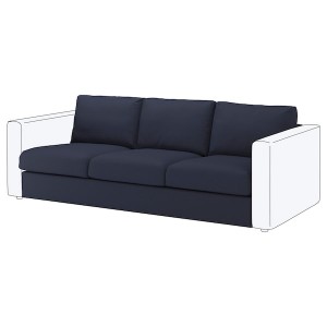 IKEA FINNALA Cover for sofa section Orrsta Black / Blue, Ikea Outlet | 9057YMRVO
