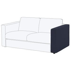 IKEA FINNALA armrest Orrsta Black / Blue, Ikea Outlet | 9174FQZCO