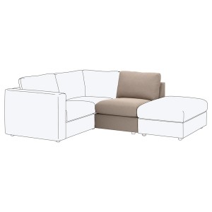 IKEA FINNALA cover for 1-seat section Tallmyra Beige, Ikea Outlet | 5076AYUIR