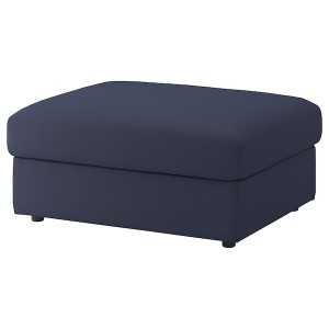 IKEA FINNALA cover for ottoman with storage Orrsta Black / Blue, Ikea Outlet | 2194ZRHYD