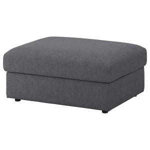 IKEA FINNALA cover for ottoman with storage Gunnared Medium Gray, Ikea Outlet | 0915JKMPO