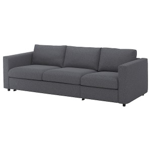 IKEA FINNALA cover for sleeper sofa Gunnared Medium Gray, Ikea Outlet | 7852LJPMD