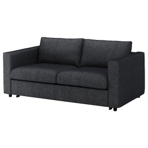 IKEA FINNALA cover for sleeper sofa Tallmyra Black / Gray, Ikea Outlet | 6371RIWUP