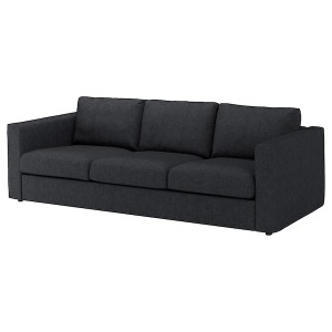 IKEA FINNALA cover for sofa Tallmyra Black / Gray, Ikea Outlet | 3096HTCNE