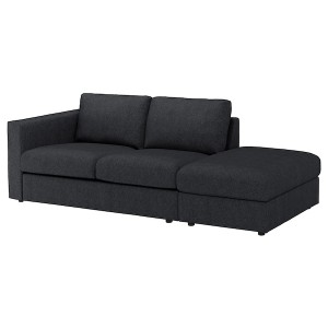 IKEA FINNALA cover for sofa Tallmyra Black / Gray, Ikea Outlet | 9561FABNR