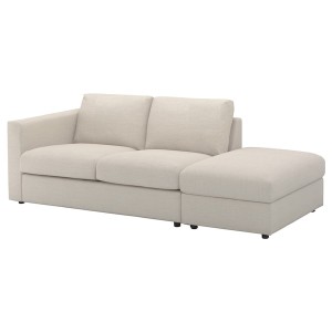 IKEA FINNALA cover for sofa, with open end Gunnared Beige, Ikea Outlet | 1459BVKEU