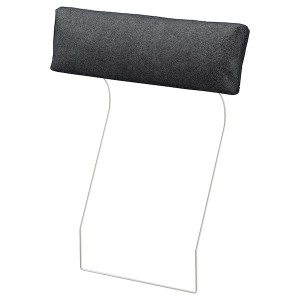 IKEA FINNALA headrest Tallmyra Black / Gray, Ikea Outlet | 7901GHQVP