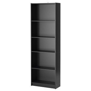 IKEA FINNBY Bookcase, black, 23 5/8x70 7/8 in, Ikea Outlet | 1906CRFKP