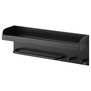 IKEA FINNINGEN shower shelf, black, Ikea Outlet | 4631XRNIA