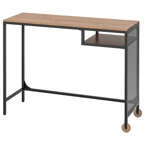 IKEA FJÄLLBO Laptop table, black, 39 3/8x14 1/8 in, Ikea Outlet | 3806WJRQE