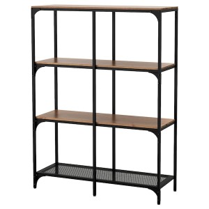 IKEA FJÄLLBO shelf unit, black, 39 3/8x53 1/2 in, Ikea Outlet | 4782HYBWV
