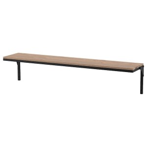 IKEA FJÄLLBO wall shelf, black, 39 3/4x7 7/8 in, Ikea Outlet | 6935CDKFI