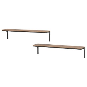 IKEA FJÄLLBO wall shelf combination, black, Ikea Outlet | 0873OYGRT
